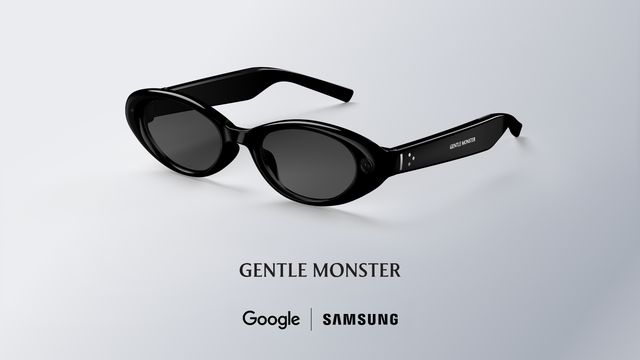 Gafas inteligentes de Samsung y Google con diseño de Gentle Monster, de montura negra