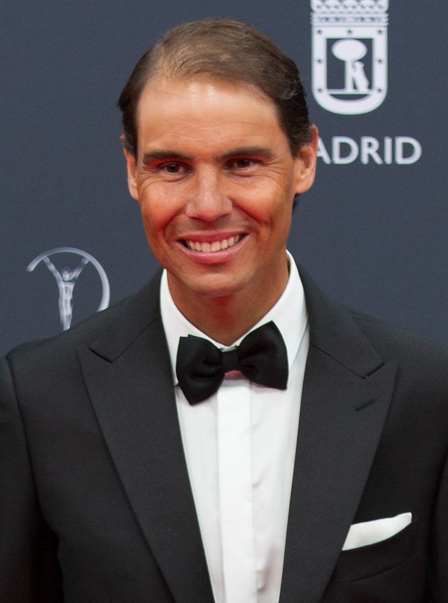Rafael Nadal en la alfombra roja de los Premios Laureus en abril de 2024