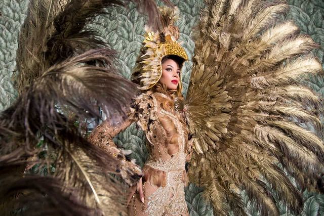 Conozca detalles del traje típico de la dominicana Andreína Martínez