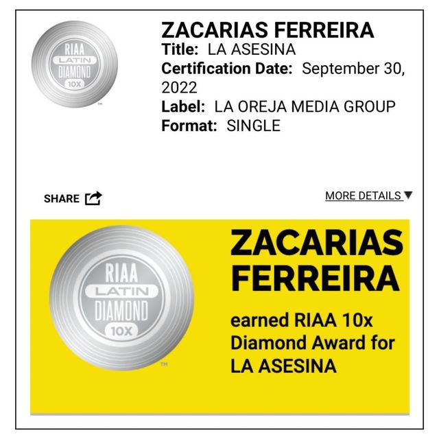 Zacarías Ferreira, primer exponente de la bachata dominicano con disco de Diamante