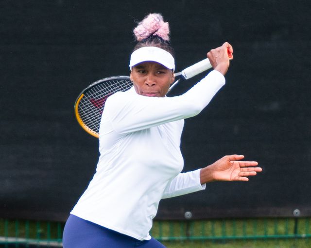 Venus Williams en el torneo Rothesay Classic de Birmingham, en junio de 2023