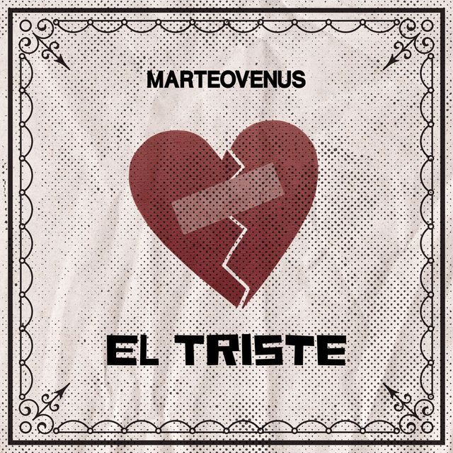 Portada de «El Triste», de MarteOvenus, con un corazón roto unido por una cinta