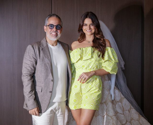 Luis Domínguez en el día más especial de la ganadora del Emmy la mexicana Alix Aspe