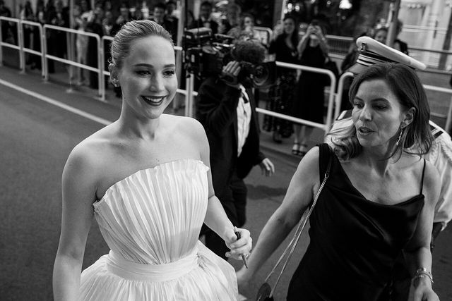 Jennifer Lawrence en el Festival de Cine de Cannes de 2025, donde presentó la película «Die My Love»