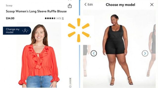 ¿De qué trata el probador de ropa virtual en Walmart?