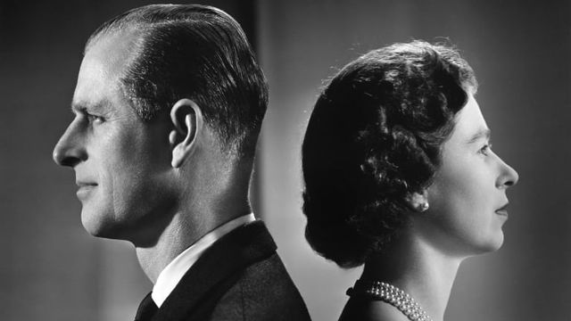 Retrato de la pareja real en los años 60.