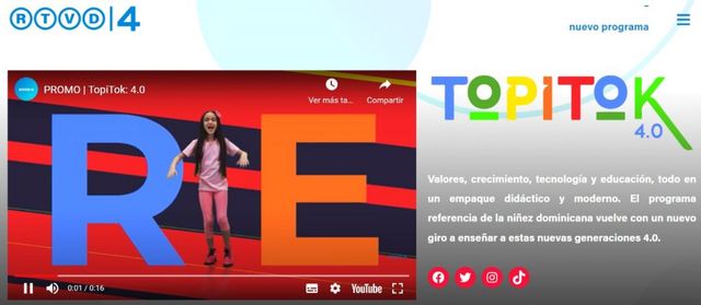 Radio Televisión Dominicana implementa nuevos espacios para todo público
