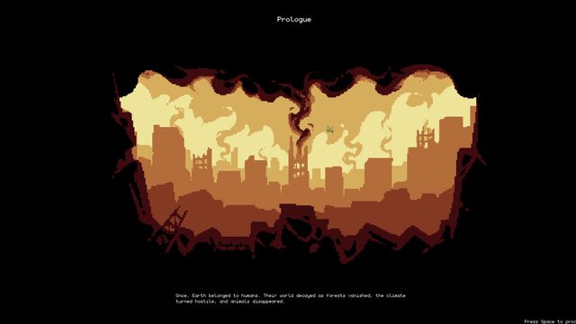 Ciudad en ruinas en el prólogo de Bug Alliance