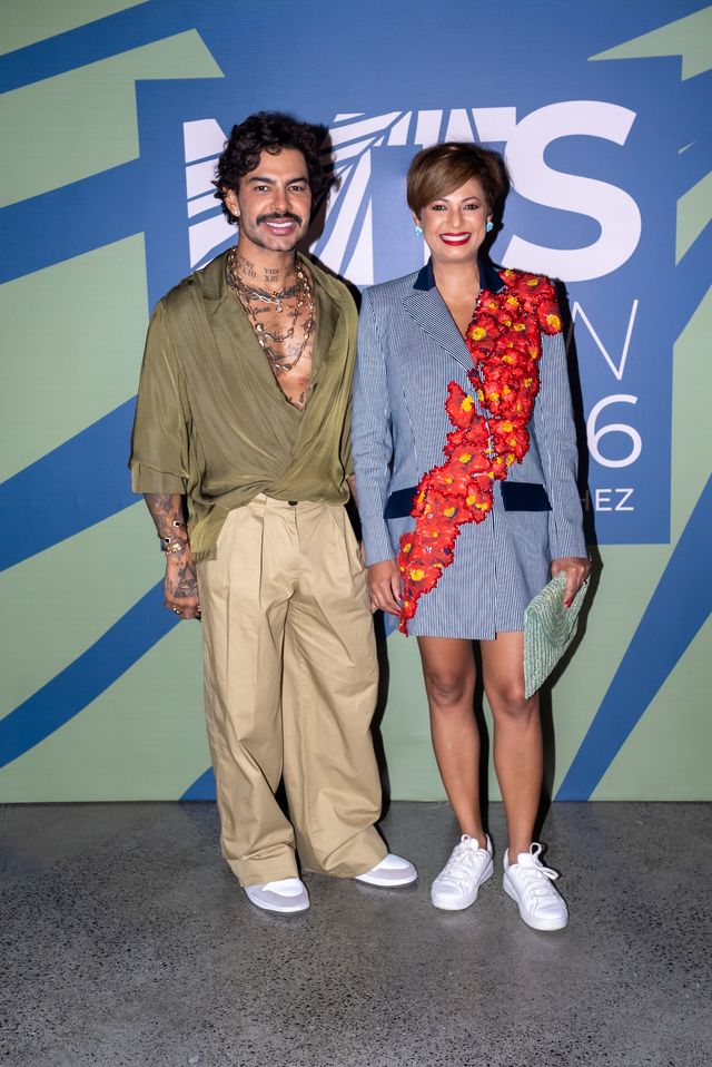 Los diseñadores Joel Reyes y Nina Vásquez