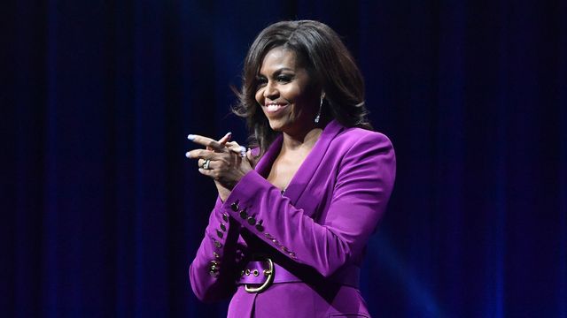 Michelle Obama baila en plena sesión de fotos