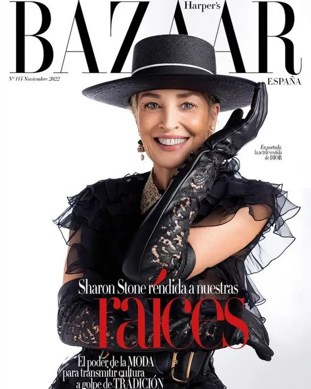 Sharon Stone empoderada en portada de Harper’s Bazaar