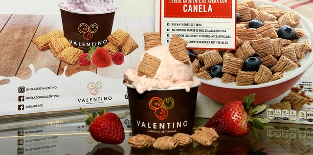 Quaker y helados Valentino sorprenden al mercado dominicano