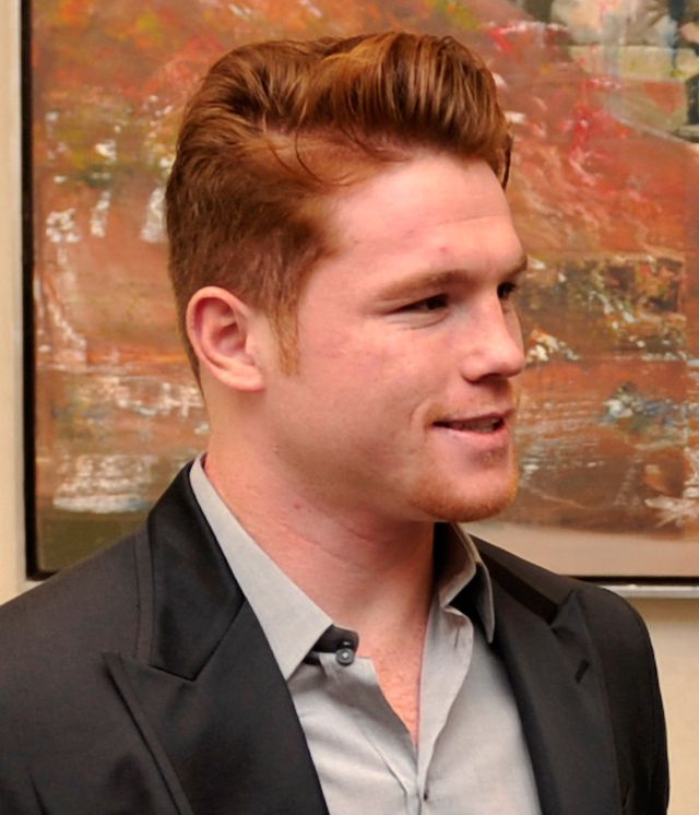 Saúl «Canelo» Álvarez en Ciudad de México en abril de 2013