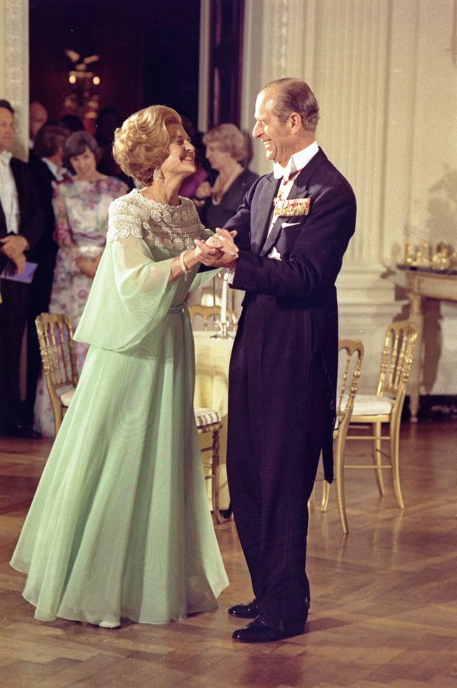 Con la ex primera dama de Estados Unidos, Betty Ford.