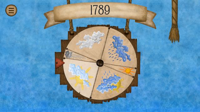 Rueda del clima del año 1789 en Agricola – The King's Farmer