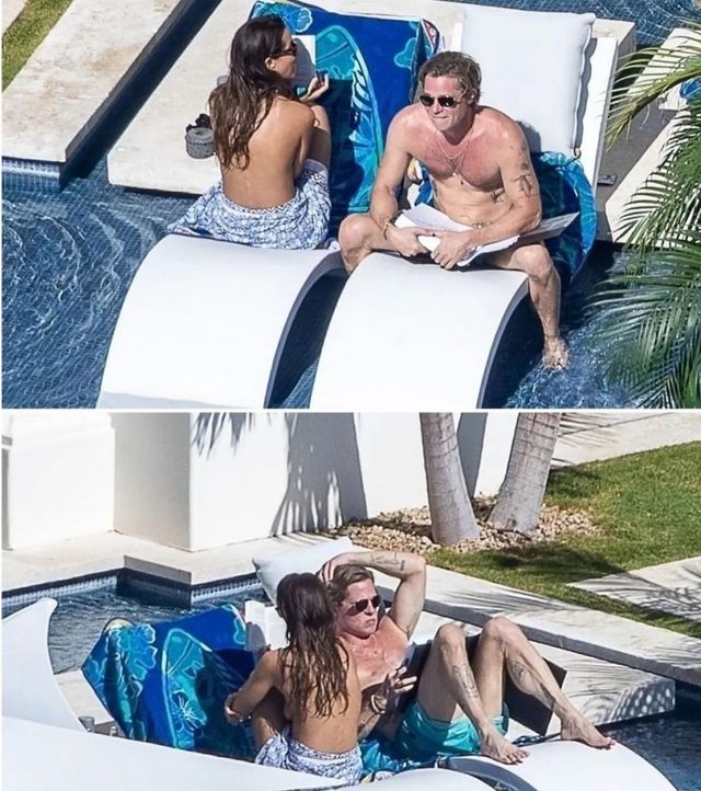Así disfruta Brad Pitt las vacaciones con su nueva pareja