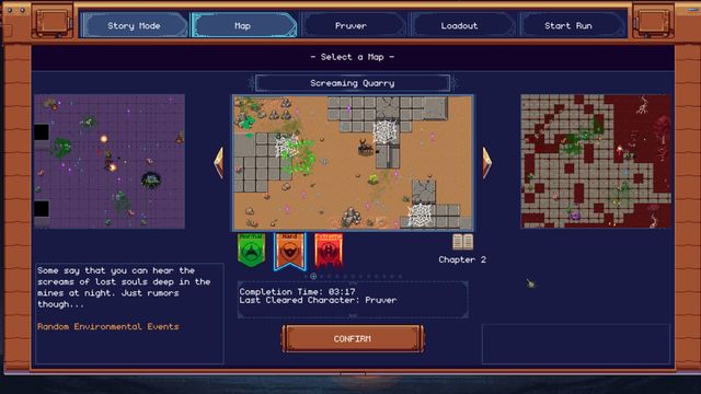 Pantalla de selección de mapa del modo historia de Bug Alliance