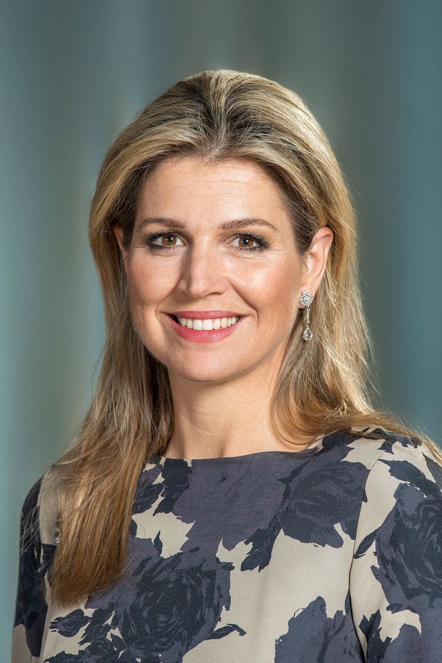 Retrato oficial de la reina Máxima de los Países Bajos tomado en octubre de 2015