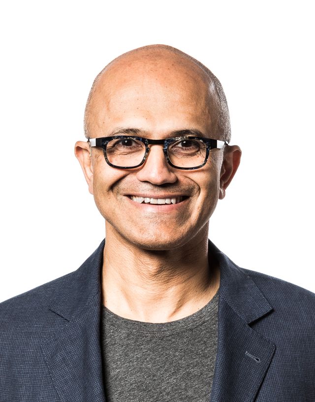 Retrato oficial de Satya Nadella, director ejecutivo de Microsoft